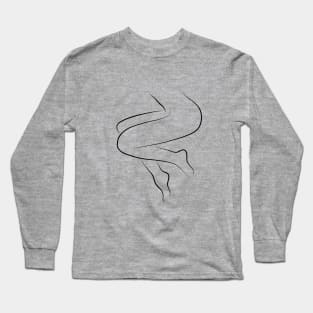 Legs Line Drawing - Leggy Lara Long Sleeve T-Shirt